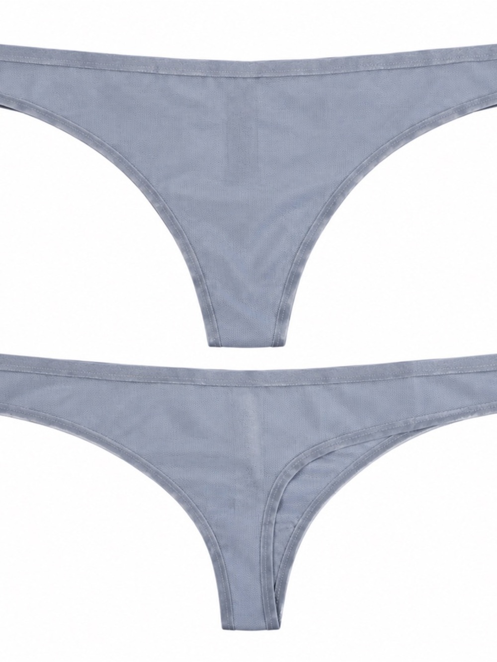 NWOT QUINCE slate gray Mesh THONG underwear M 2 pk - Picture 3 of 6
